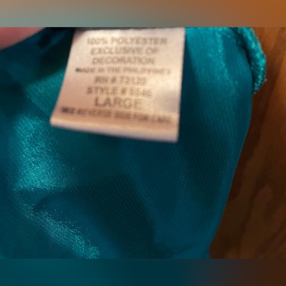 🔥🔥Super sexy size L Teal nighty. Trimmed with black lace. Gently used EUC - Picture 2 of 6